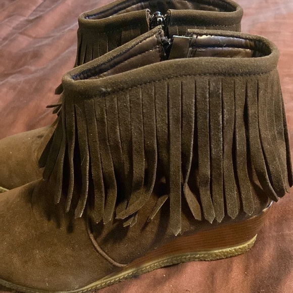 Wedged Booties by Shully’s Brand. GUC! - Picture 8 of 16